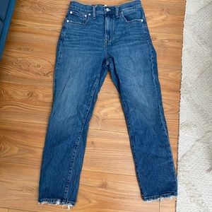 Madewell High Rise Slim Boyjean Crop